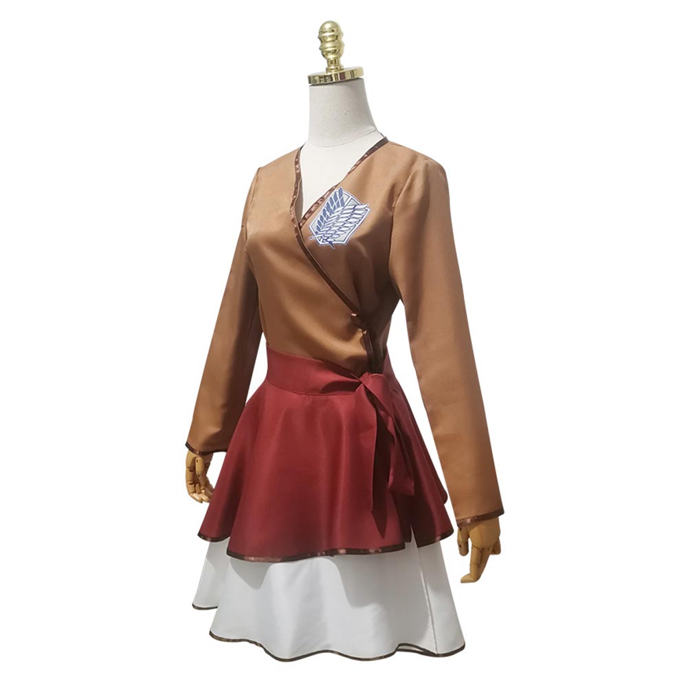 Eren Jaeger Cosplay Costume Lolita Kimono Dress Attack On Titan Outfits Halloween Carnival Party Outfits