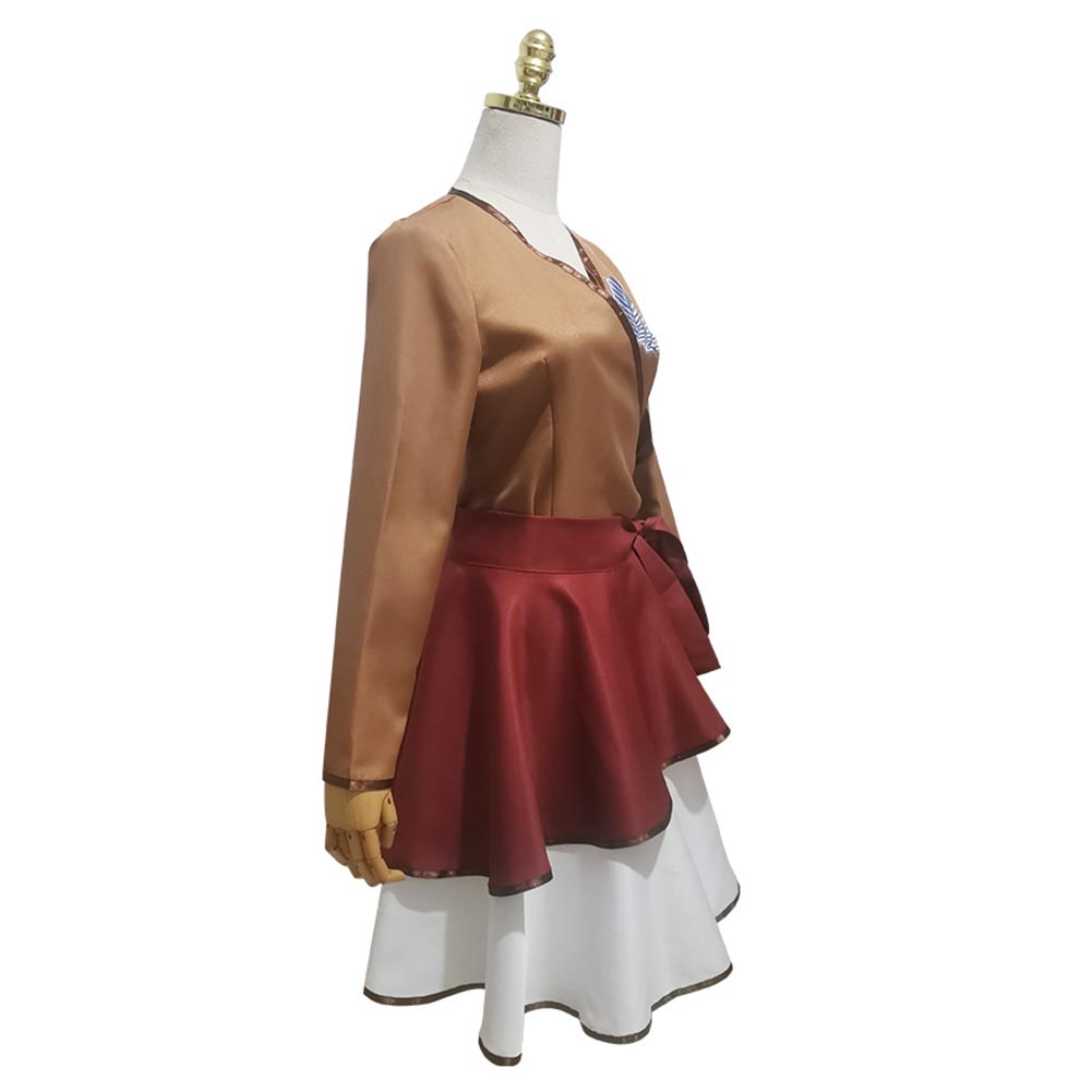 Eren Jaeger Cosplay Costume Lolita Kimono Dress Attack On Titan Outfits Halloween Carnival Party Outfits