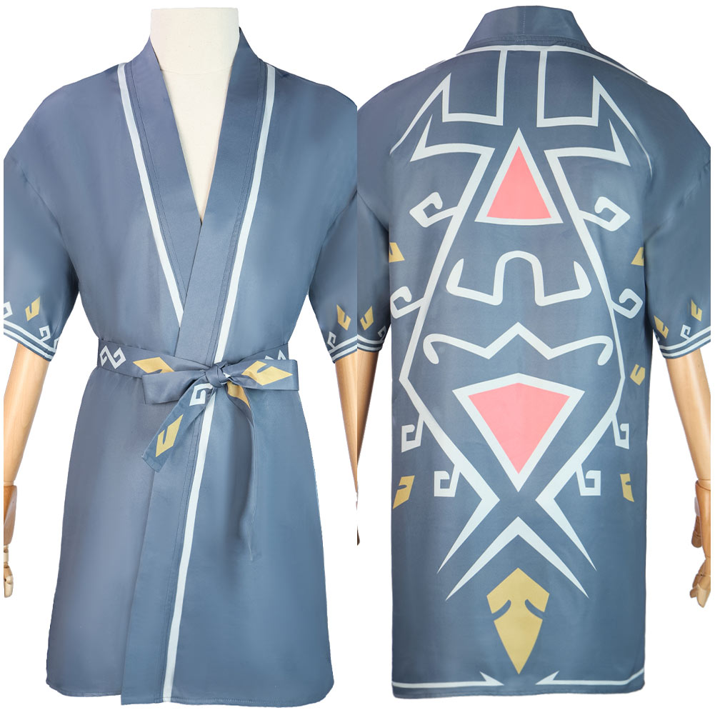 Link Men Bathrobe Cloak The Legend of Zelda Cosplay Costume  Halloween Carnival Outfits