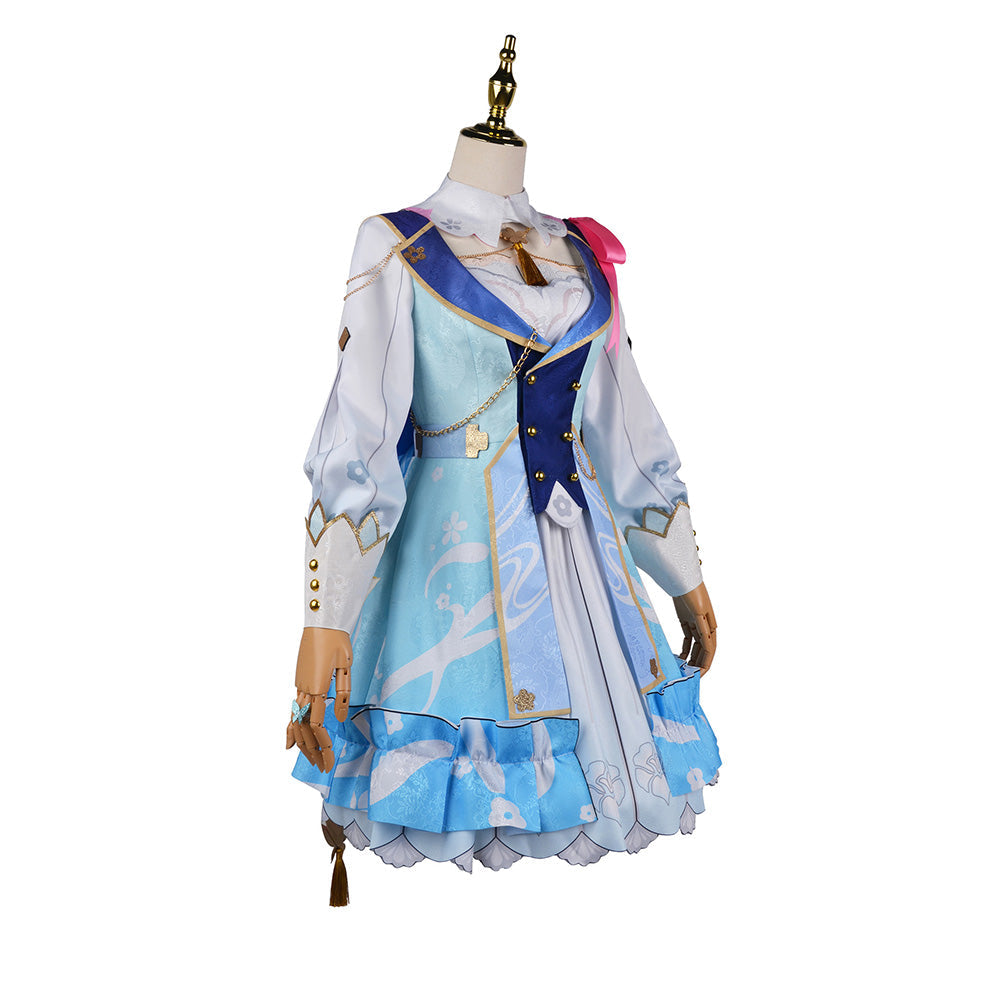 Anime Genshin Impact Kamisato Ayaka Cosplay CostumeOutfits Halloween Carnival Suit