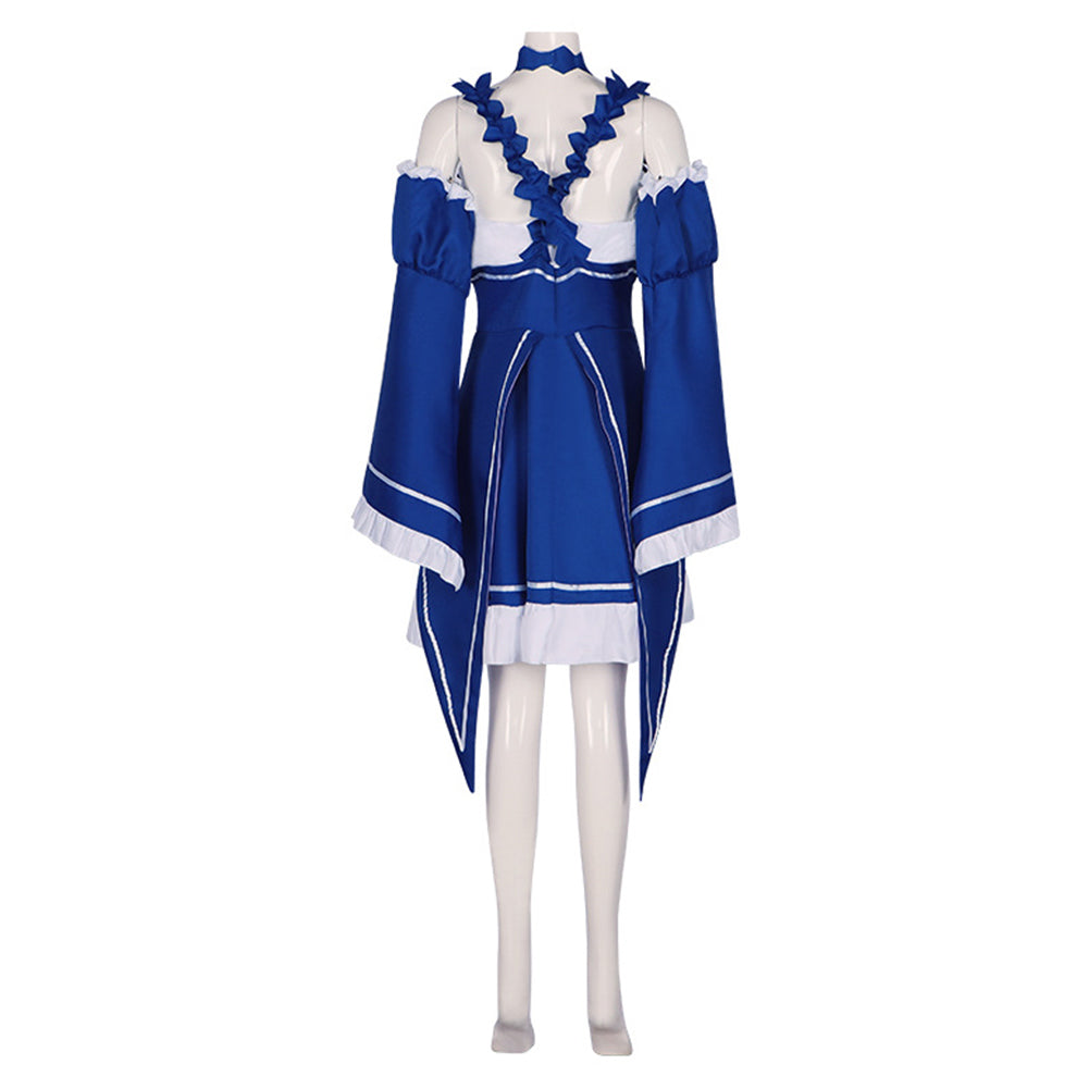 Re: Zero Rem Cosplay Costume Maid Halloween Carnival Party Outfits