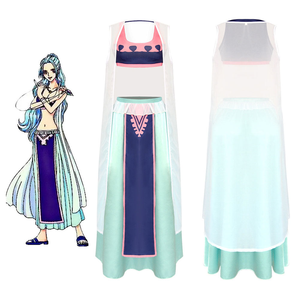 One Piece Nefertari Vivi Costume Cosplay Halloween Carnival Party Outfits