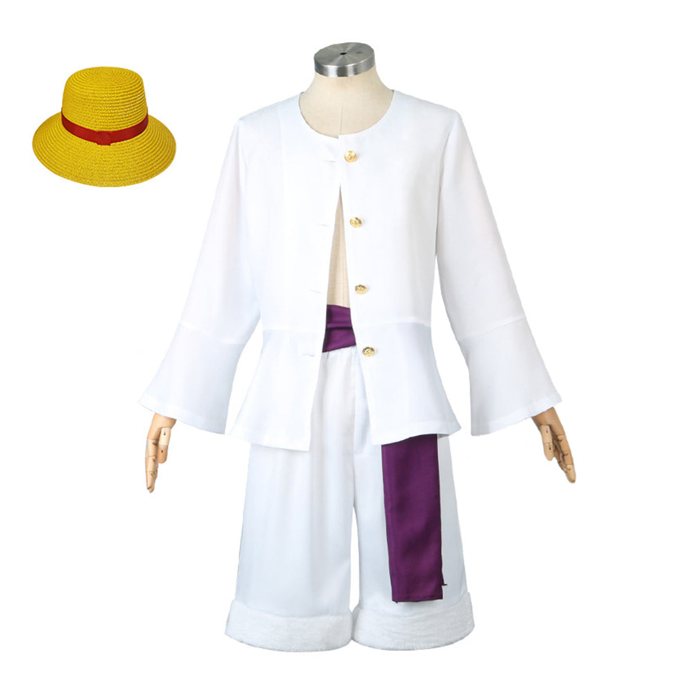 One Piece Luffy Cosplay Costume Outfits Halloween Carnival Suit