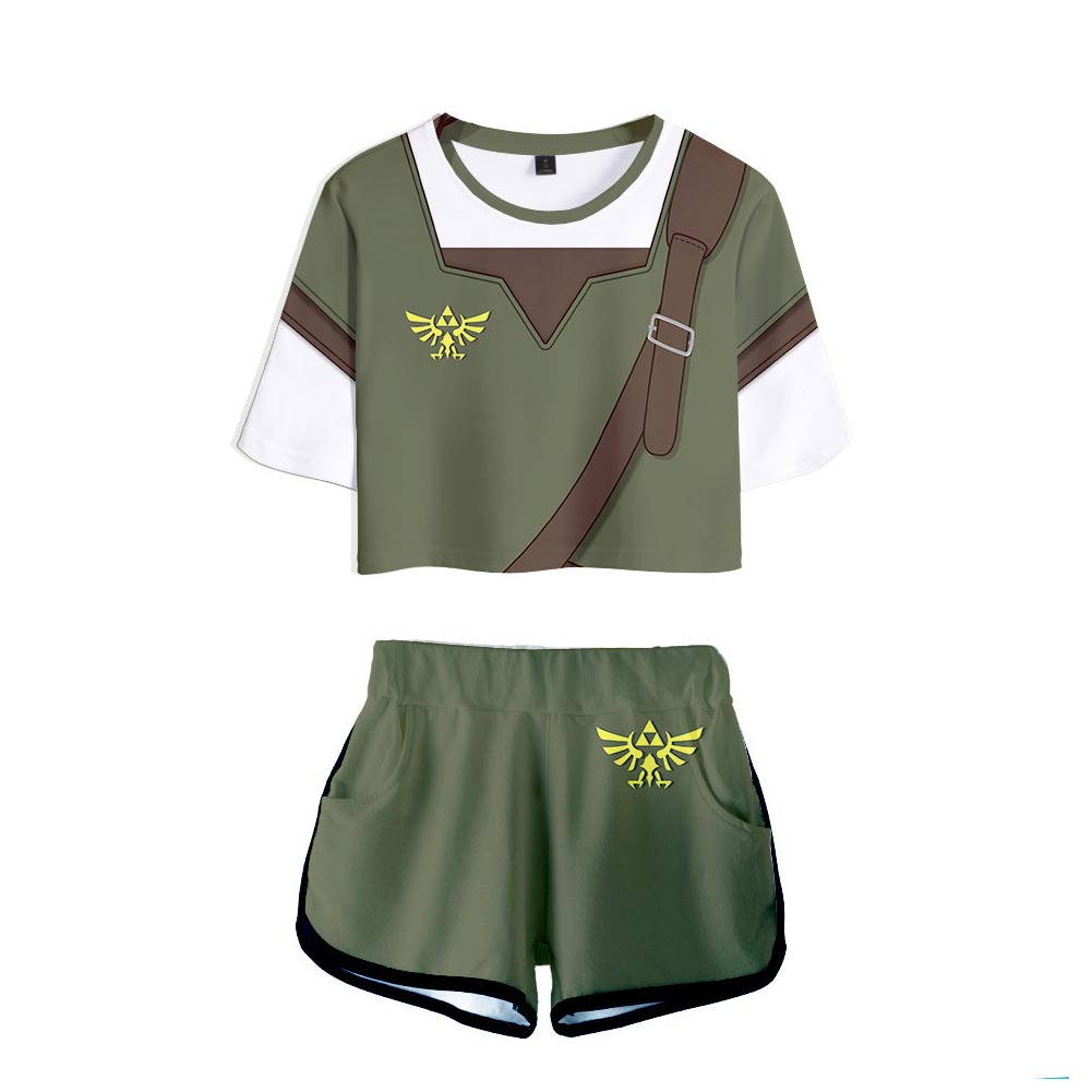 Link summer Sport Outfits The Legend of Zelda casual Sportwear for daily use