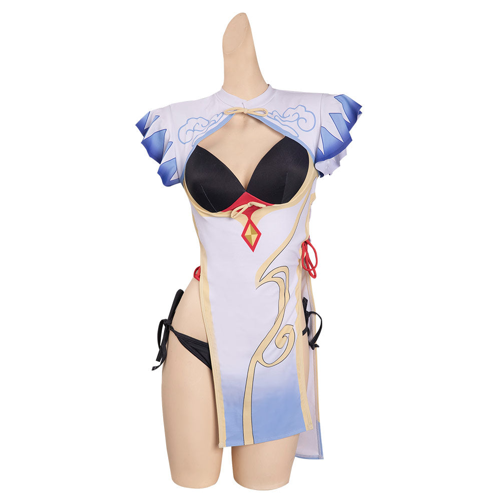 Genshin Impact-Ganyu Cosplay Costume Jumpsuit Swimwear  Outfits Halloween Carnival Party Suit