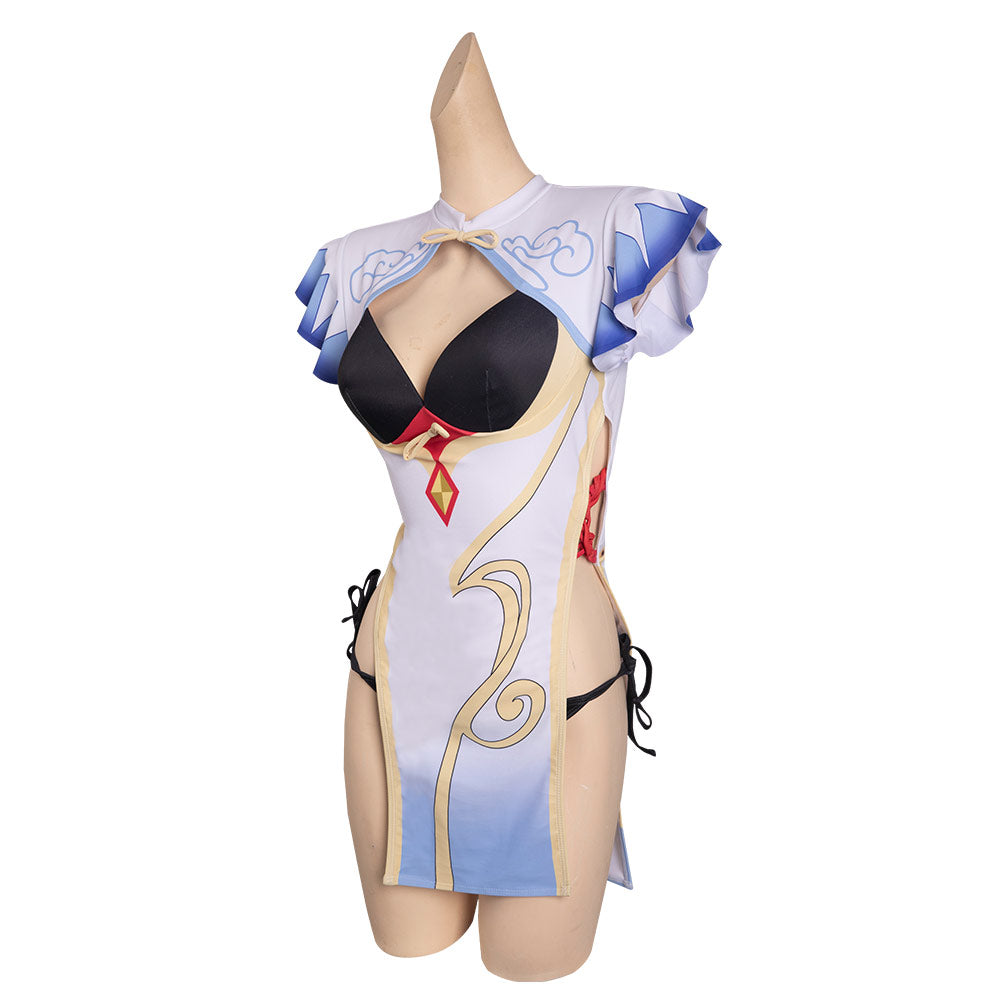 Genshin Impact-Ganyu Cosplay Costume Jumpsuit Swimwear  Outfits Halloween Carnival Party Suit