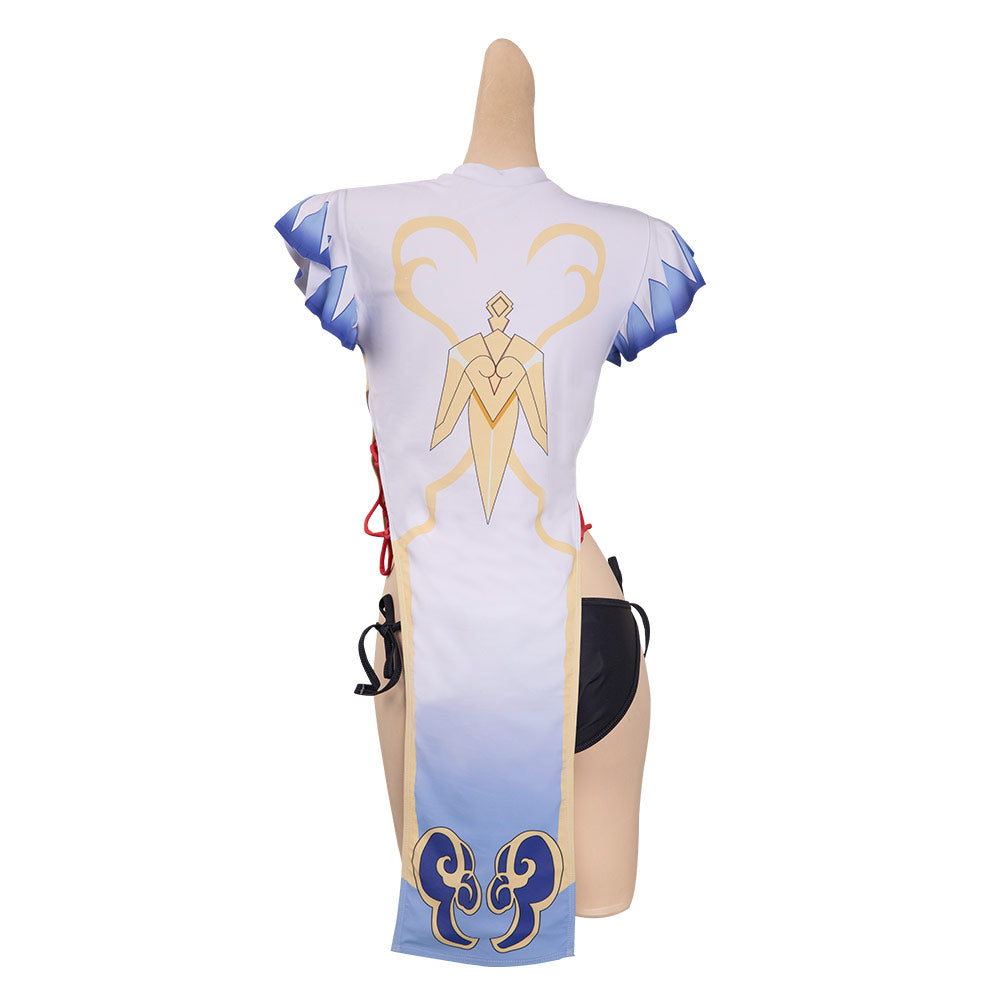 Genshin Impact-Ganyu Cosplay Costume Jumpsuit Swimwear  Outfits Halloween Carnival Party Suit