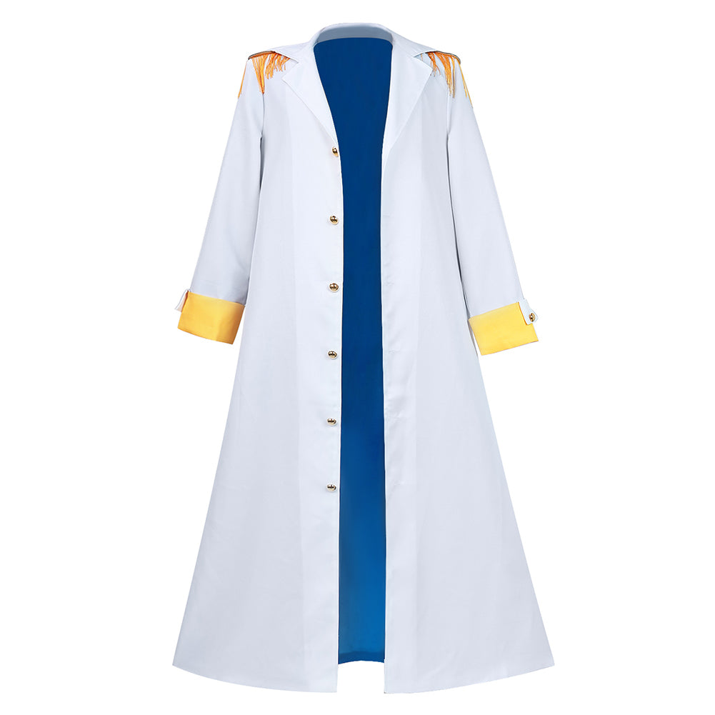 One Piece Admiral Of The Navy Coat Cosplay Costume Outfits Halloween Carnival Suit