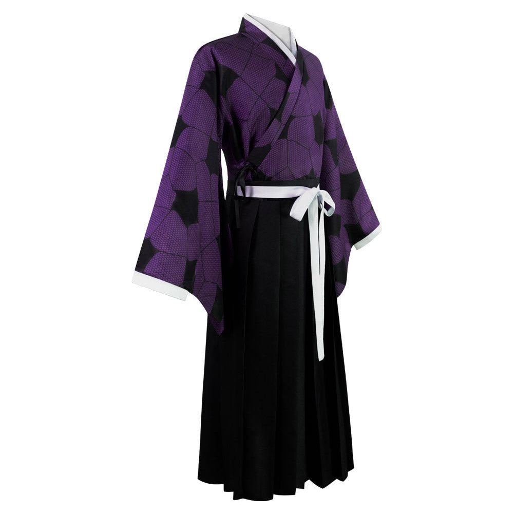 Anime Demon Slayer Kokushibo Cosplay Costume Outfits Halloween Carnival Suit