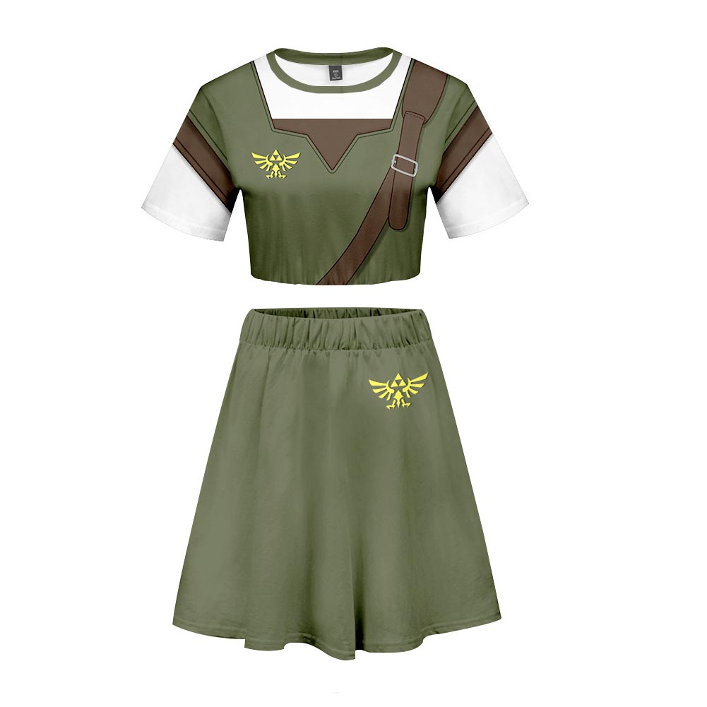 The Legend of Zelda Link female Sportwear Summer Sport Outfits daily use