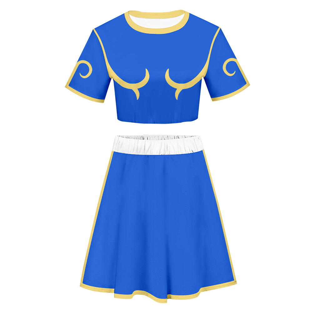 Street Fight Chun Li Summer Outfits Cosplay Halloween Carnival Party Disguise Costume