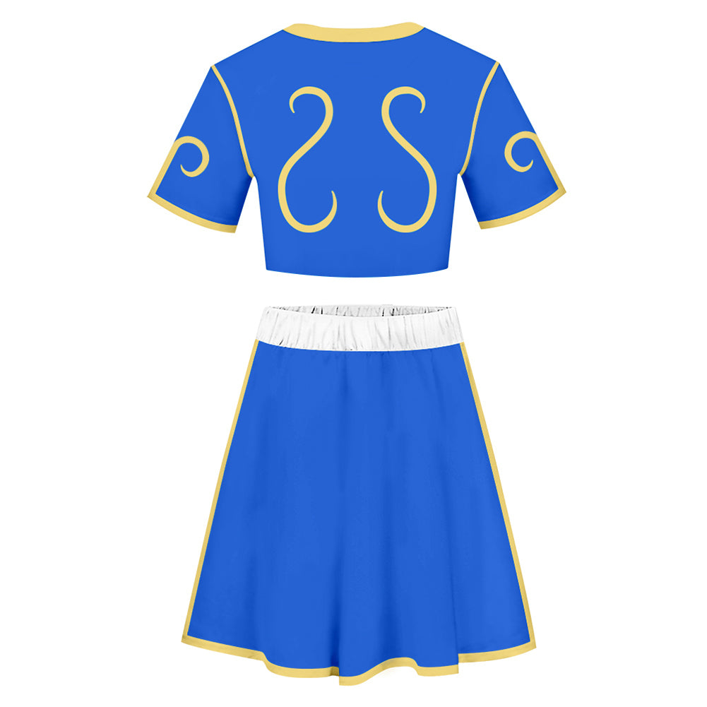 Street Fight Chun Li Summer Outfits Cosplay Halloween Carnival Party Disguise Costume