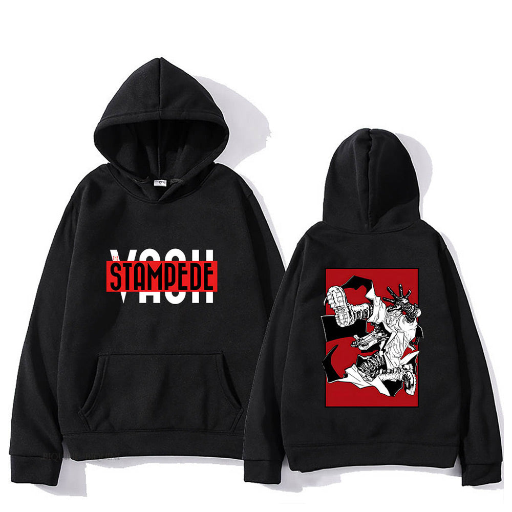 TRIGUN STAMPEDE Vash the Stampede Cosplay Hoodie 3D Printed Hooded Sweatshirt Men Women Casual Streetwear Pullover