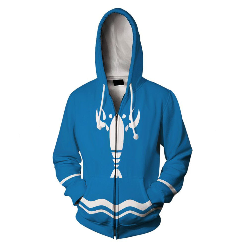 The Legend of Zelda Link Hoodie Lobster  3D Printed Hooded Sweatshirt Men Women Casual Streetwear Zip Up Jacket Coat