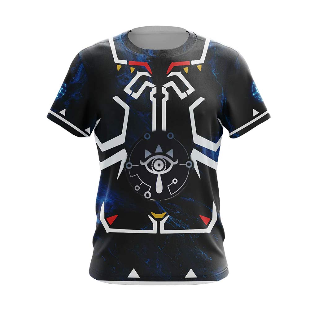 The Legend of Zelda Link T-shirt Men Women Sheikah Slate 3D Print Short Sleeve Shirt