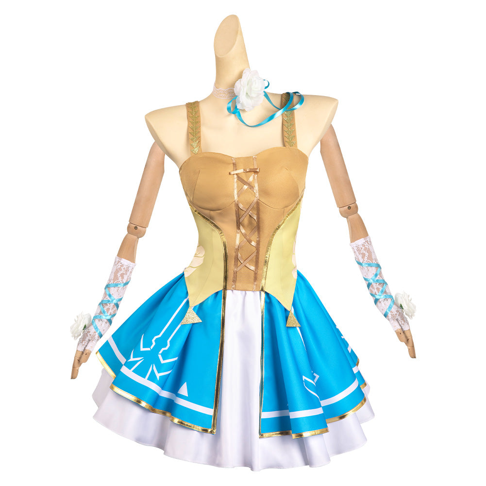 Princess Zalda Cosplay Costume Halloween Carnival Party Outfits