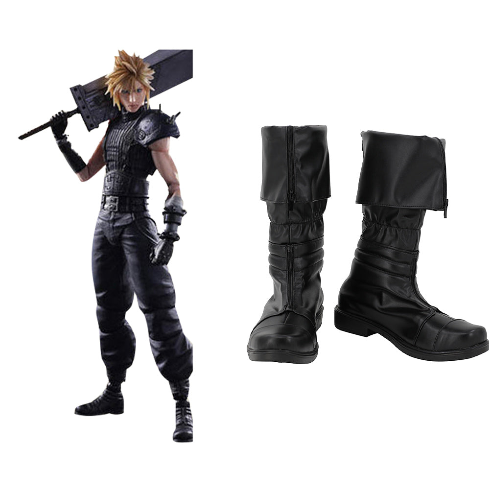 Final Fantasy Cloud Strife Cosplay Shoes Boots Halloween Costumes Accessory Custom Made