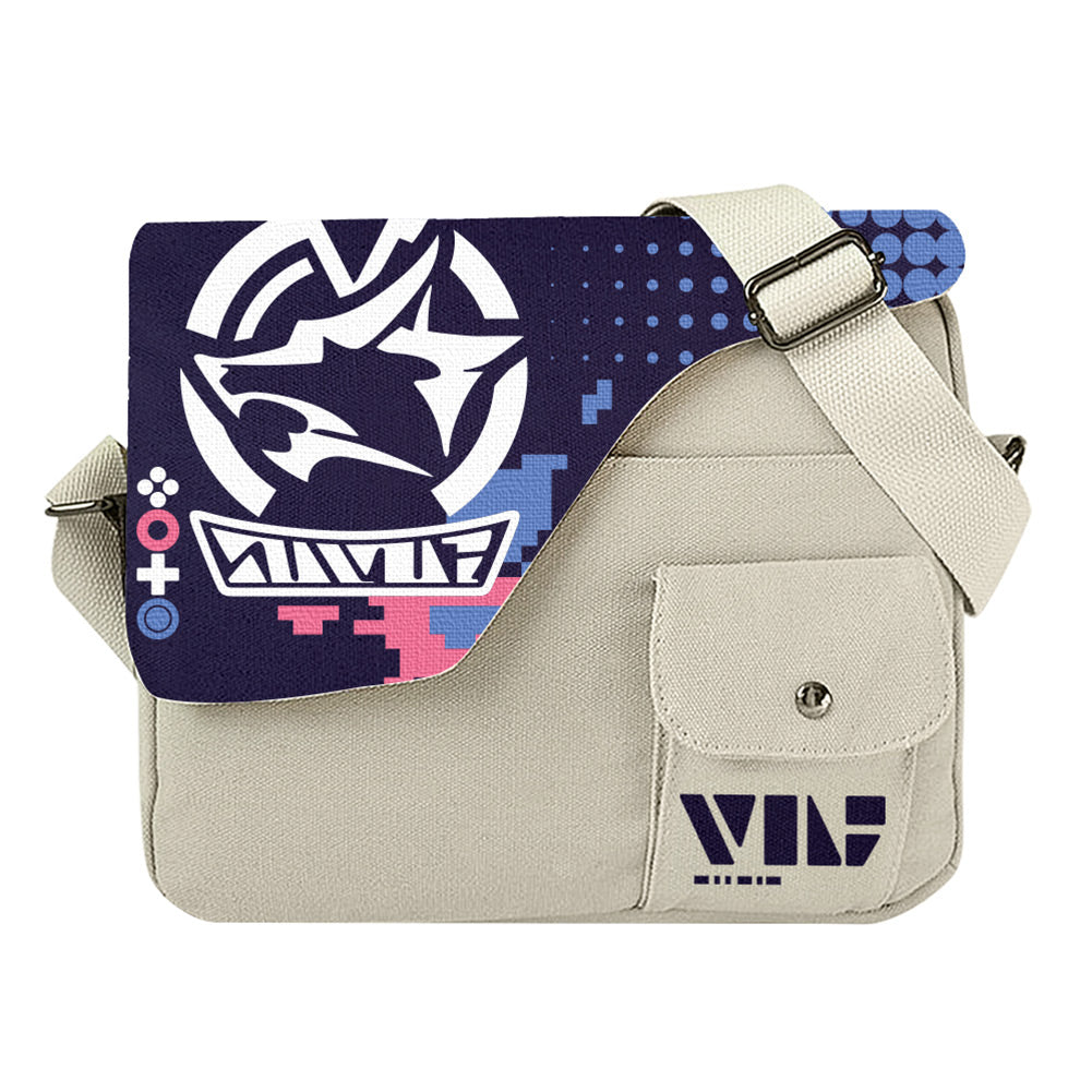 Honkai Silver Wolf Shoulder Bag Cosplay Crossbody Canvas Bags School Bag Unisex Messenger Bag