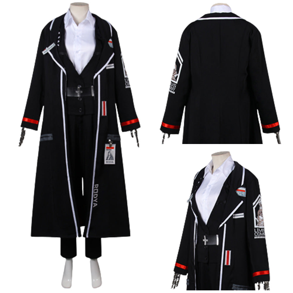 Game Limbus Company Rodion Cosplay Costume Outfits Halloween Carnival Party Suit