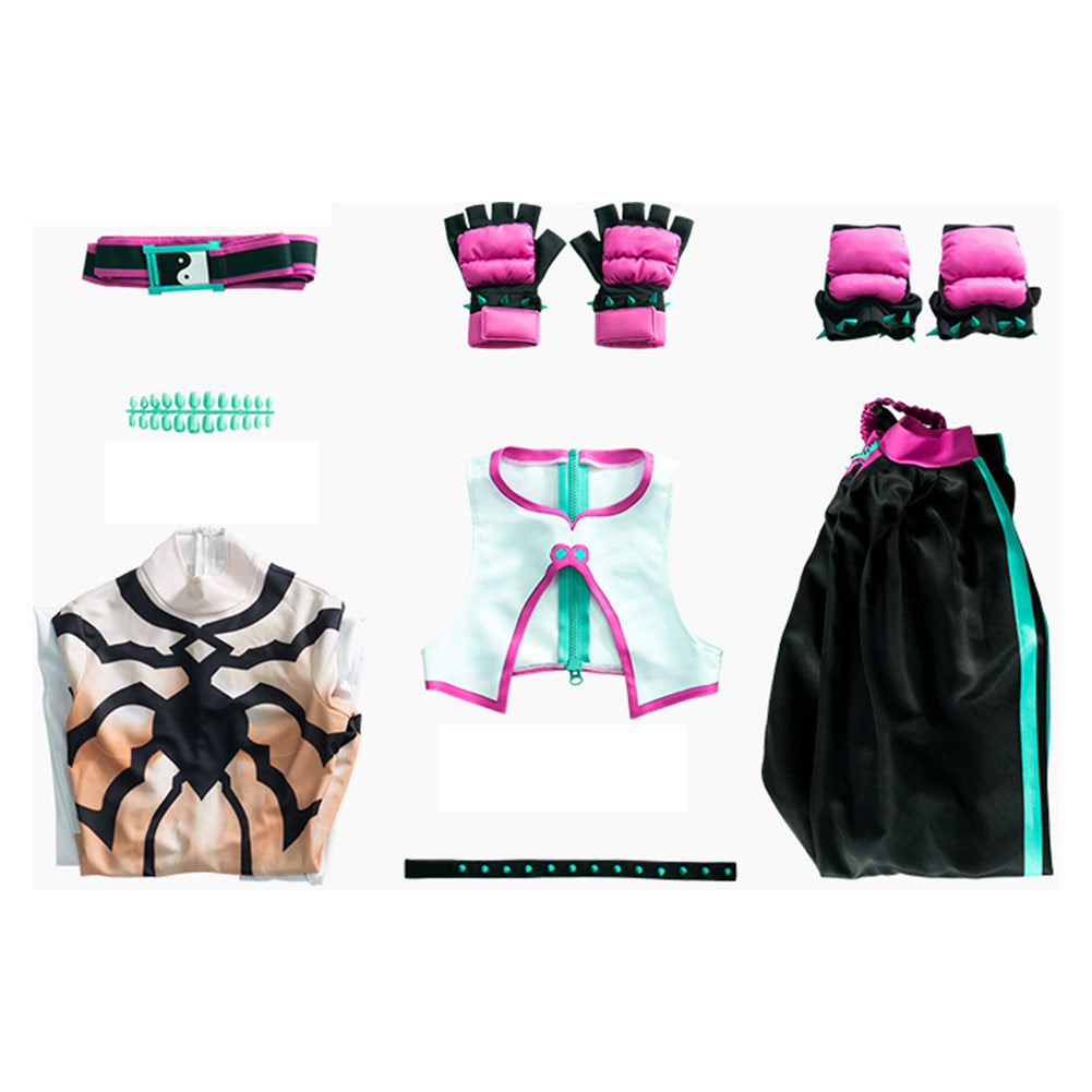 Street Fighter Han Juri SF Cosplay Costume Outfits Halloween Carnival Suit