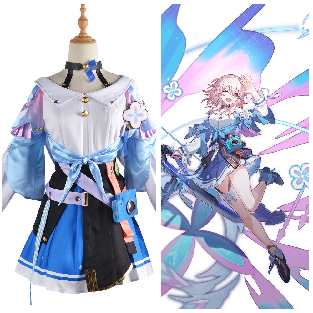 Honkai: Star Rail March 7th Cosplay Costume Halloween Carnival Party Disguise Suit