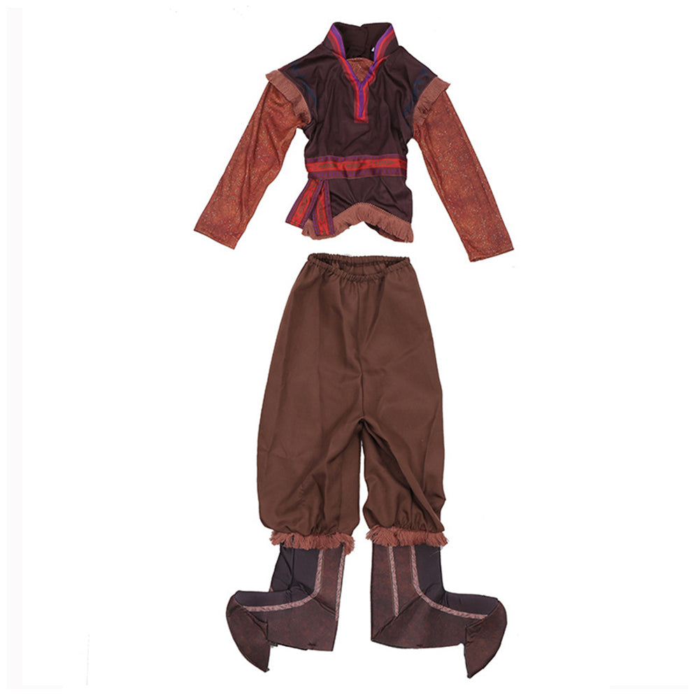 Kids Children Frozen Kristoff Cosplay Costume Outfits Halloween Carnival Party Disguise Suit