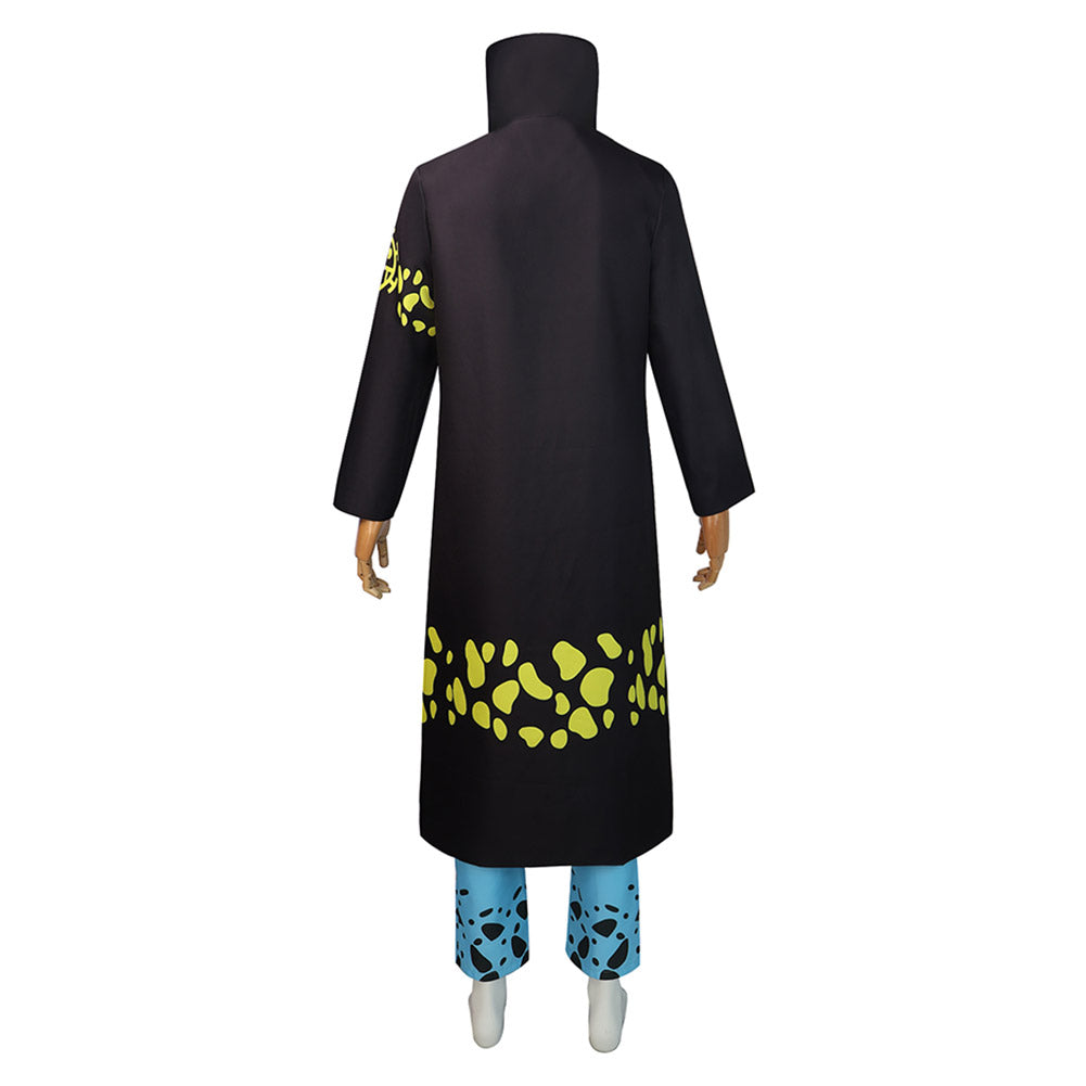 One Piece Trafalgar D. Water Law Cosplay Costume Halloween Carnival Party Disguise Suit