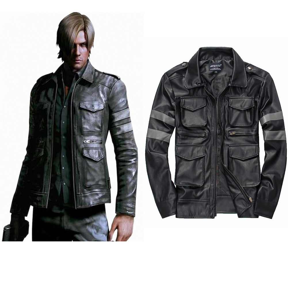 Resident Evil 4 Cosplay Jacktet Coat Cosplay Costume Adult Men Halloween Carnival Party Disguise Suit