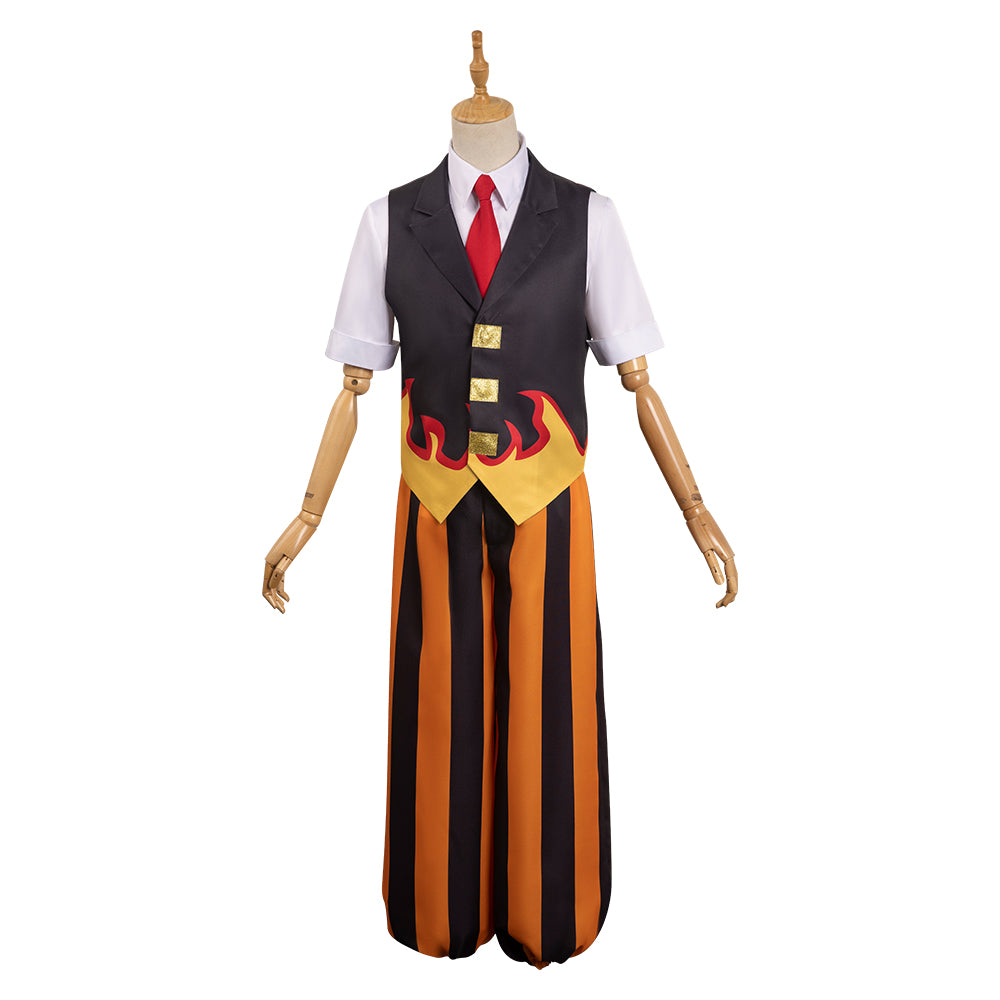 Demon Slayer Rengoku Kyoujurou Cosplay Halloween Costume Outfits Carnival Party Suit