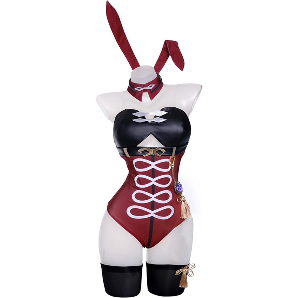 Genshin Impact Beidou Rabbit Bunny Cosplay Costume Outfits Halloween Carnival Party Disguise Suit