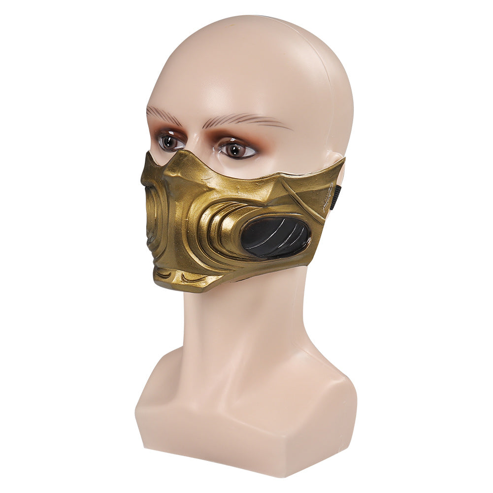 Mortal Kombat Scorpion Mask Cosplay Latex Masks Helmet Masquerade Halloween Party Costume Props