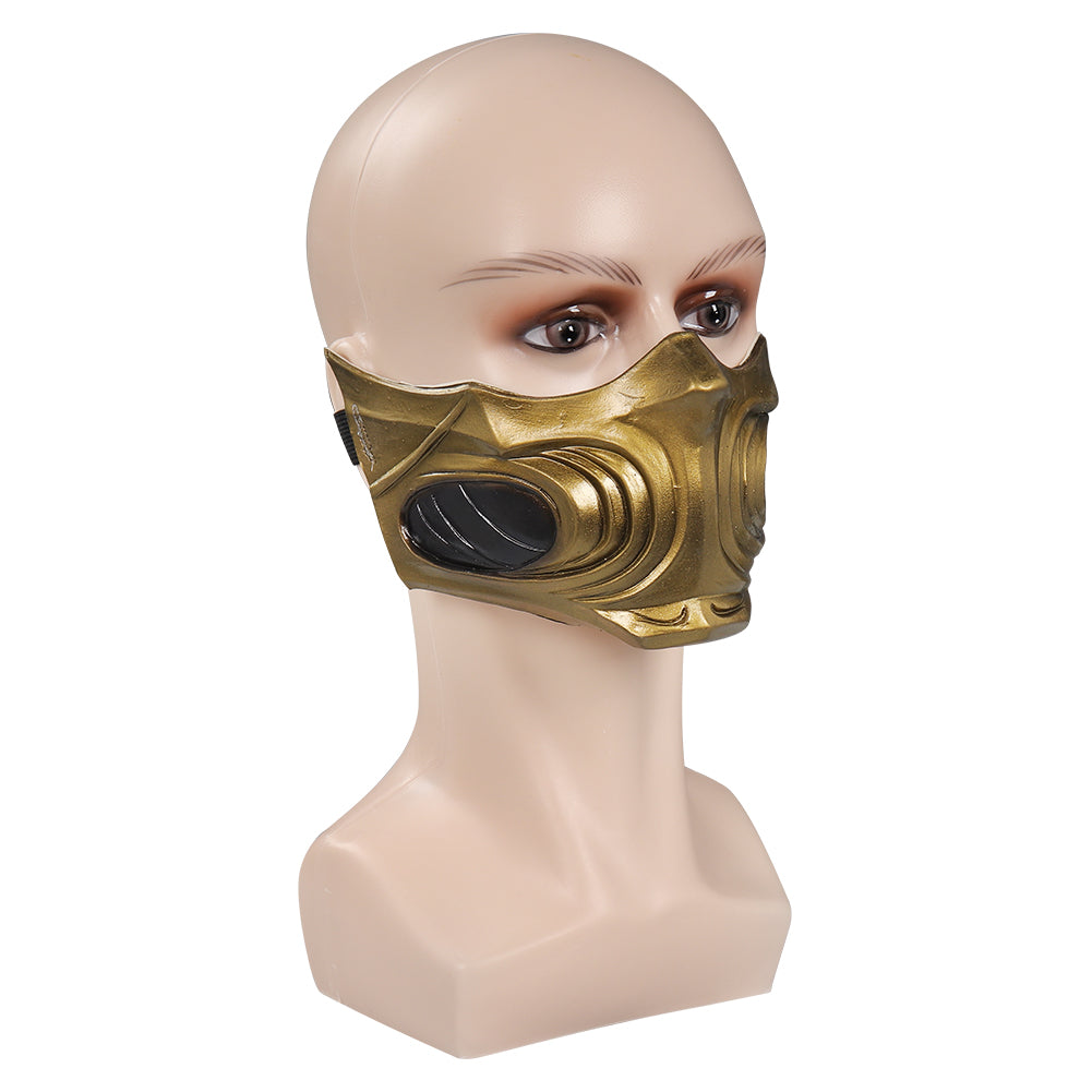 Mortal Kombat Scorpion Mask Cosplay Latex Masks Helmet Masquerade Halloween Party Costume Props