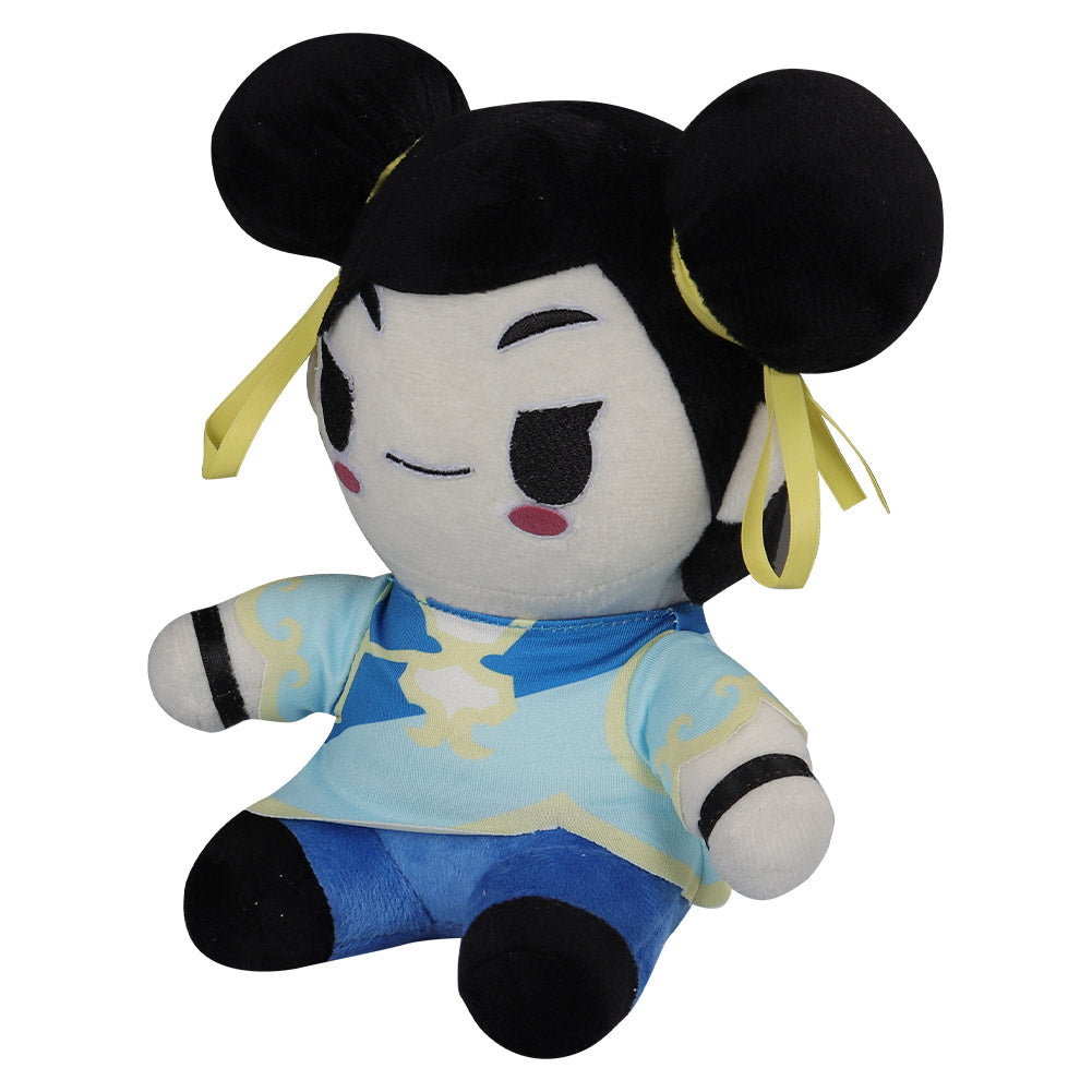 Chun-Li Plush Toys Cartoon Soft Stuffed Dolls Mascot Birthday Xmas Gift Doll 22cm