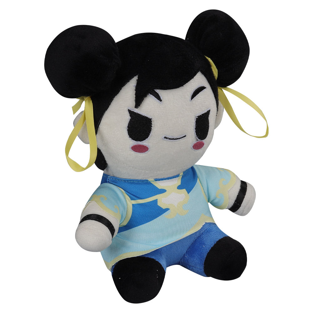 Chun-Li Plush Toys Cartoon Soft Stuffed Dolls Mascot Birthday Xmas Gift Doll 22cm