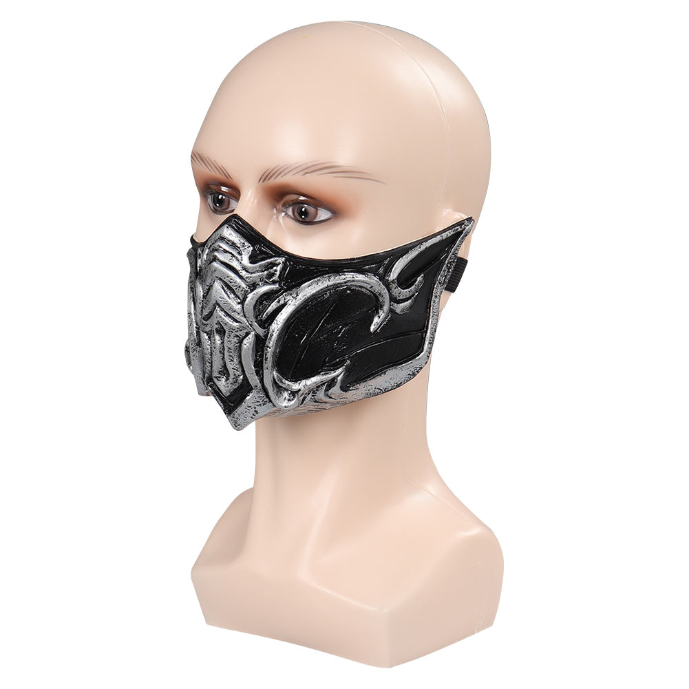 Sub-Zero Latex Mask Mortal Kombat Sub-Zero Cosplay Latex Masks Helmet Masquerade Halloween Party Costume Props