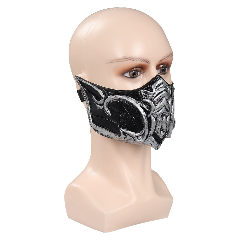 Sub-Zero Latex Mask Mortal Kombat Sub-Zero Cosplay Latex Masks Helmet Masquerade Halloween Party Costume Props