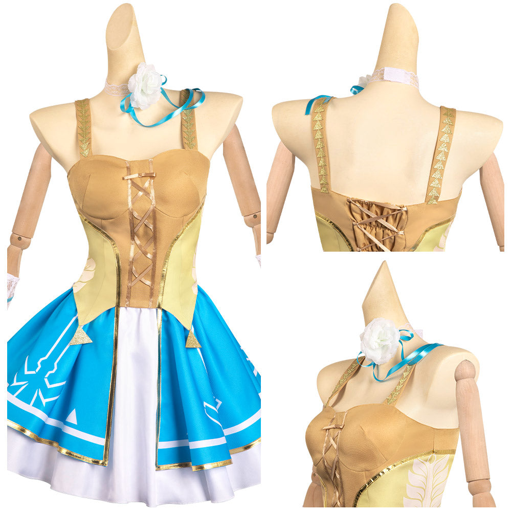 Princess Zalda Cosplay Costume Halloween Carnival Party Outfits