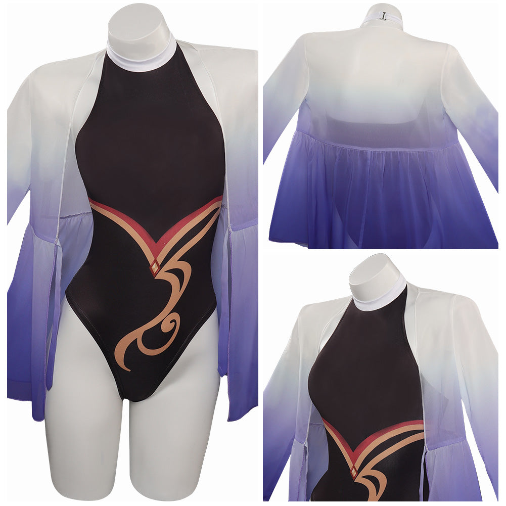 Genshin Impact Ganyu swimsuit Cosplay Outfits Halloween Carnival Party Disguise Costume DISFRAZDEDIADEBRUJAS.ES®