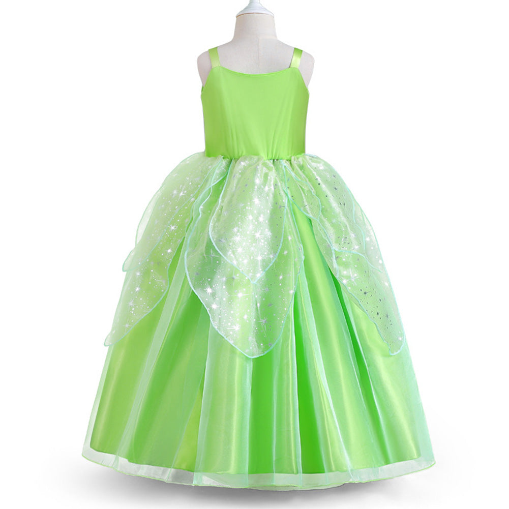 Kids Girls Peter Pan & Wendy Tinker Bell Cosplay Costume Dress Outfits Halloween Carnival Party Disguise Suits