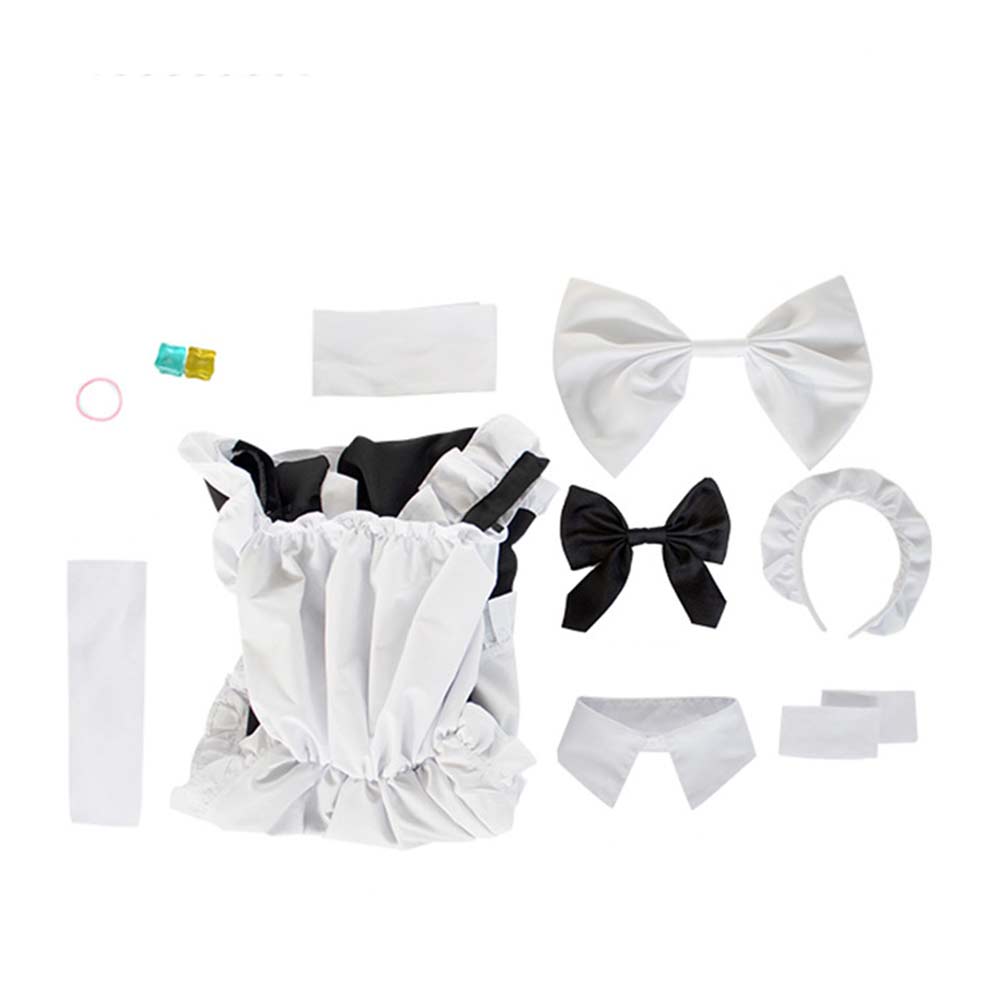 BOCCHI THE ROCK Hitori Gotou Cosplay Costume Maid Dress Outfits Halloween Carnival Suit