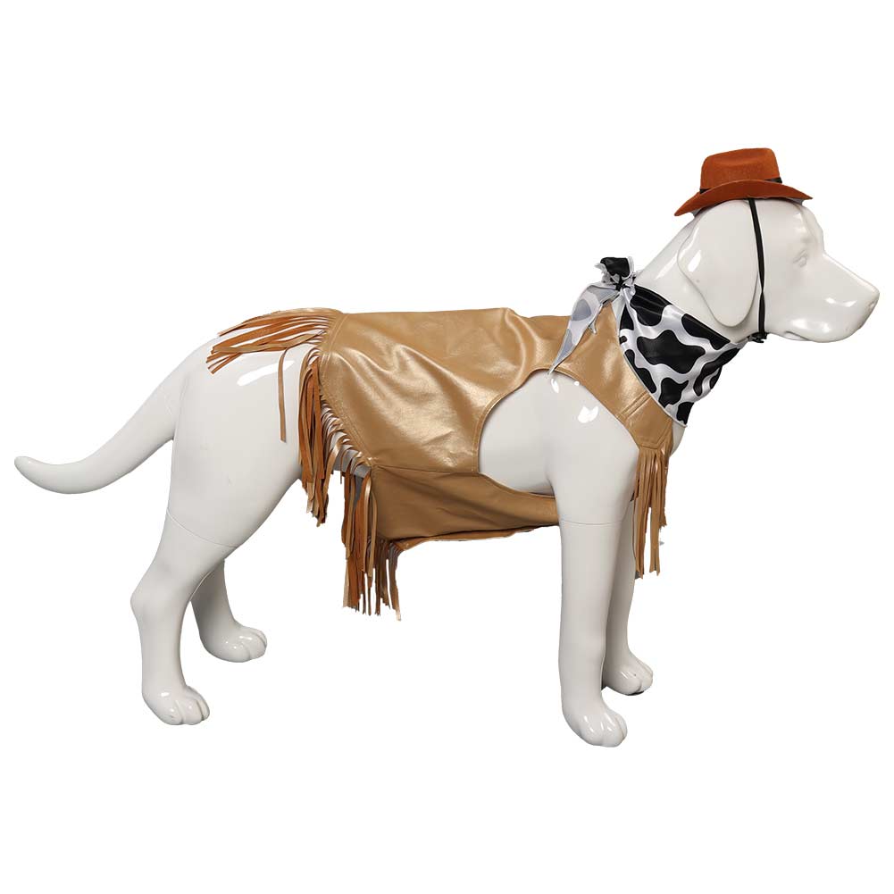 Cowboy Pet Dog Costume Dogs Halloween Clothes XS-L