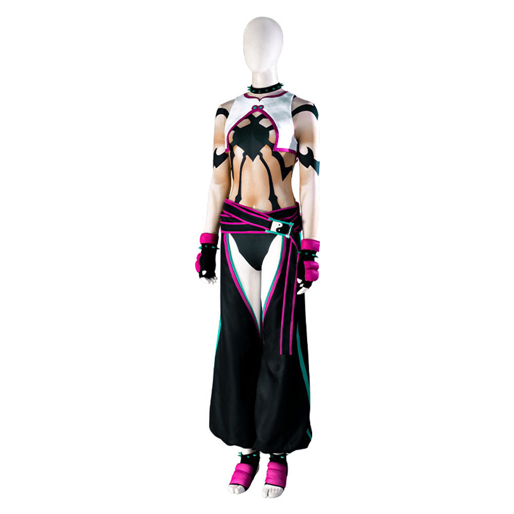 Street Fighter Han Juri SF Cosplay Costume Outfits Halloween Carnival Suit