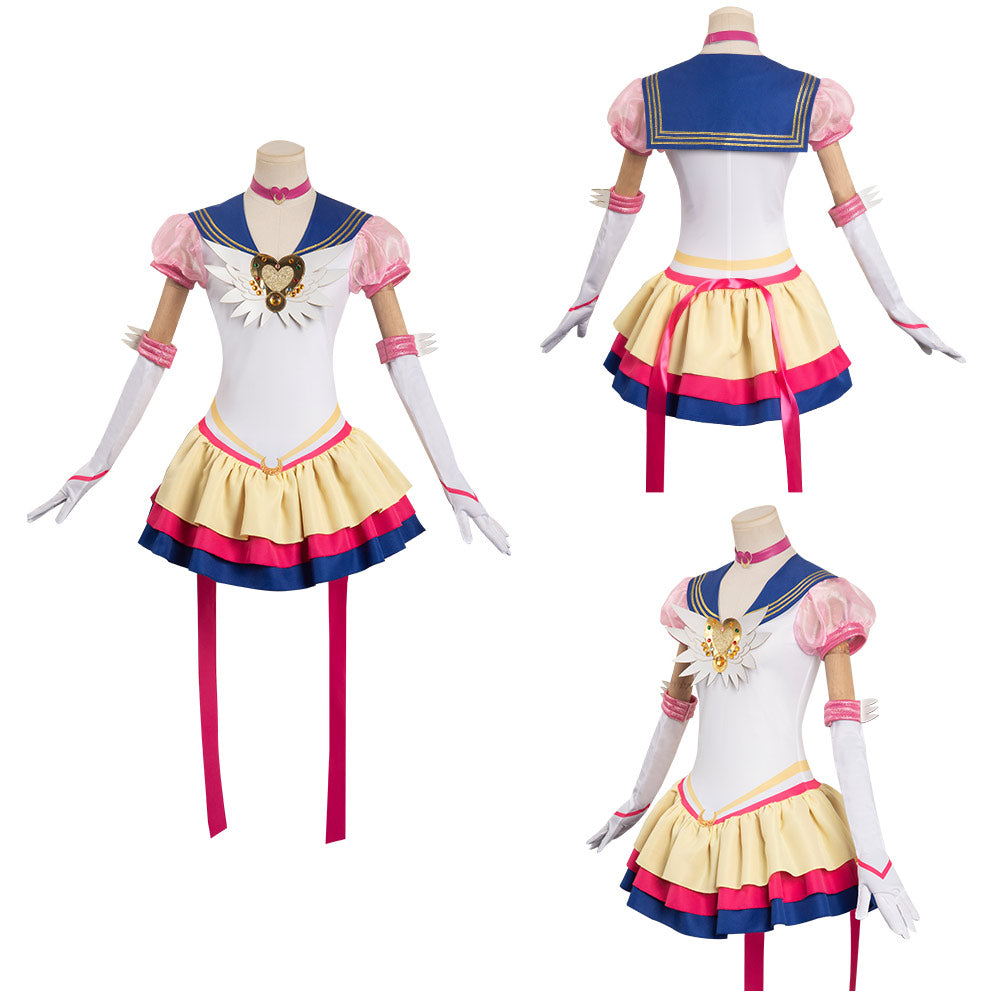 Bishoujo Senshi Sailor Moon Cosmos Movie Tsukino Usagi Cosplay Costume Halloween Carnival Party Outfits