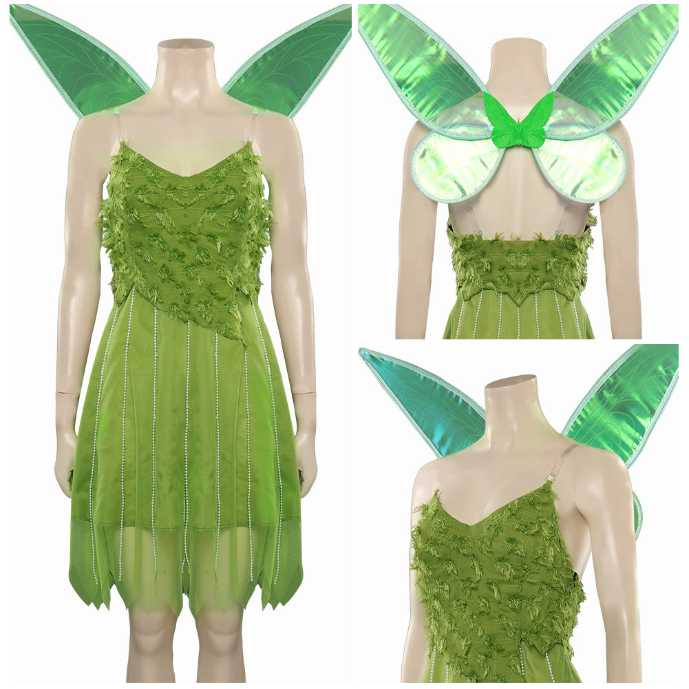 Peter Pan Wendy Tinker Cosplay Costume Outfits Halloween Carnival Party Disguise Suit Wings Dress