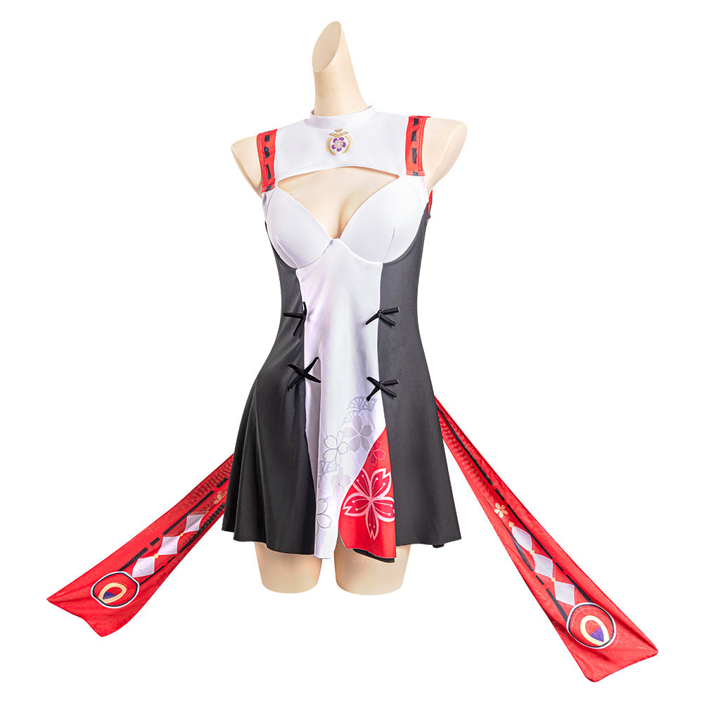 Genshin Impact Yae Miko Cosplay Costume Swimsuit Outfits Halloween Carnival Suit