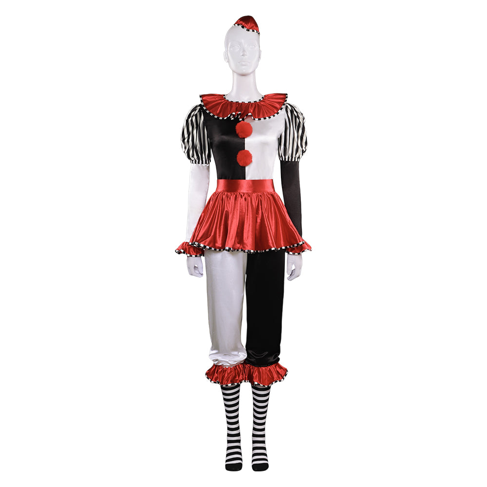 All Saints‘Day (Nov 1st) Clown suit Cosplay Costume Halloween Carnival Outfits