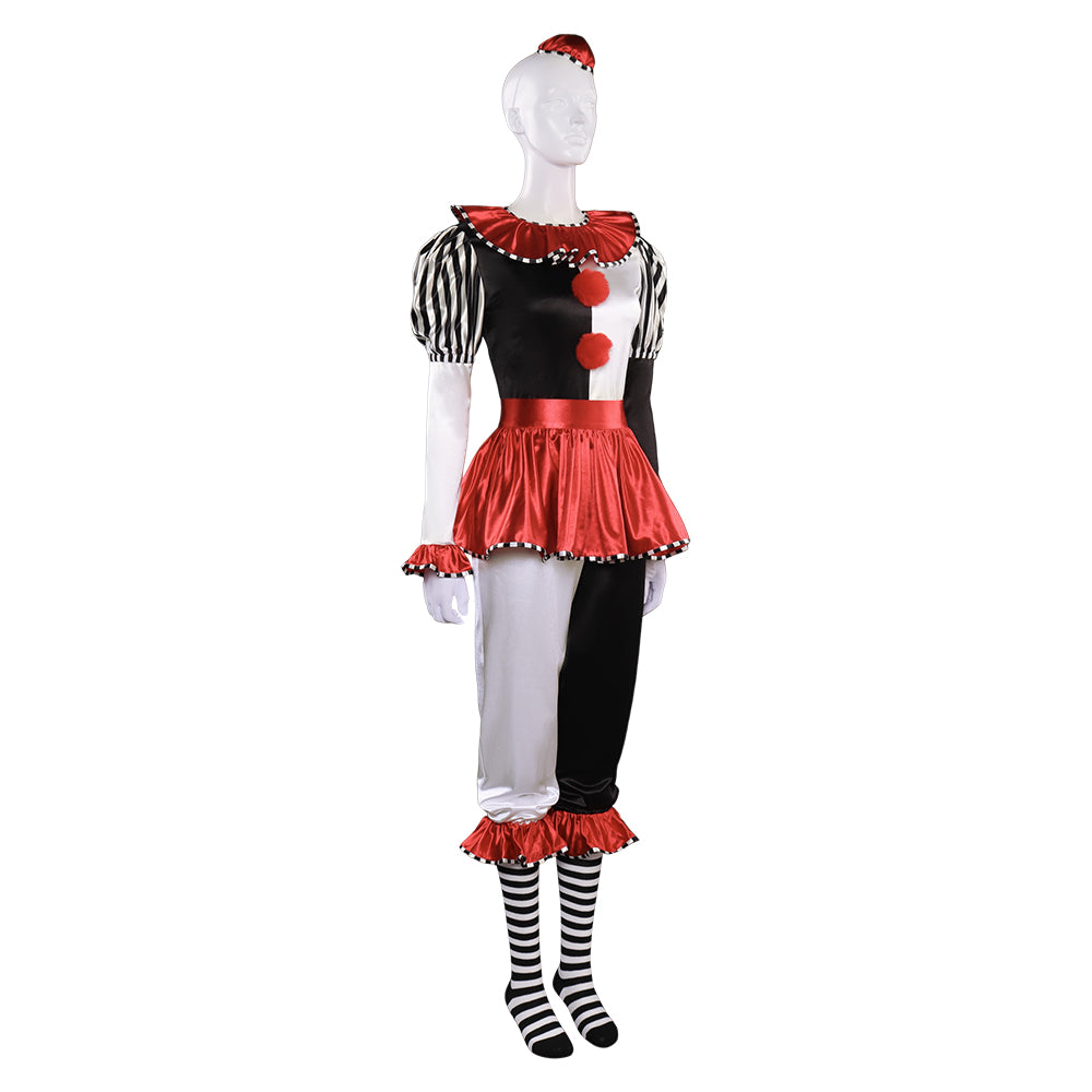 All Saints‘Day (Nov 1st) Clown suit Cosplay Costume Halloween Carnival Outfits