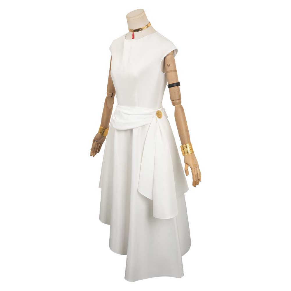 Anime Frieren Beyond Journey‘s End Flamme White Dress Cosplay Costume Women Halloween Carnival Party Outfits