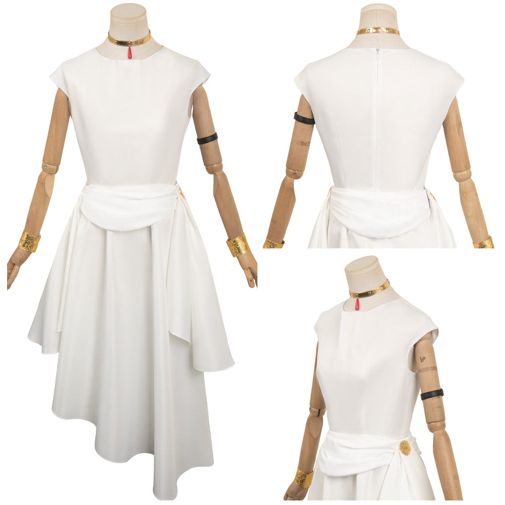 Anime Frieren Beyond Journey‘s End Flamme White Dress Cosplay Costume Women Halloween Carnival Party Outfits