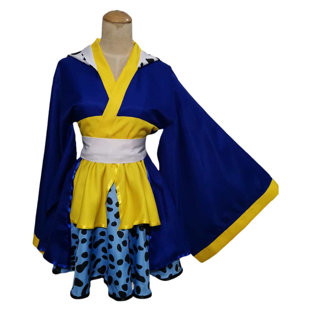 Anime One Piece Trafalgar D. Water Law Kimono Cosplay Costume Outfits Halloween Carnival Suit